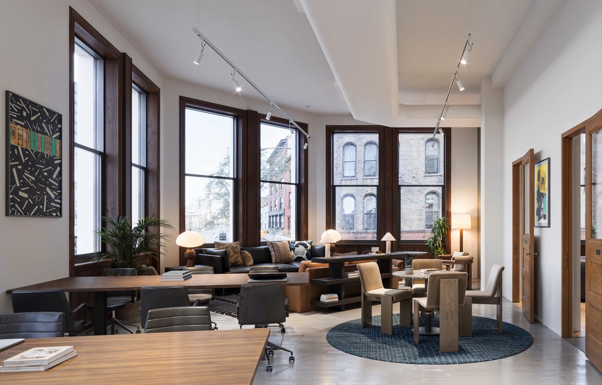 An interior shot of Industrious - Bowery