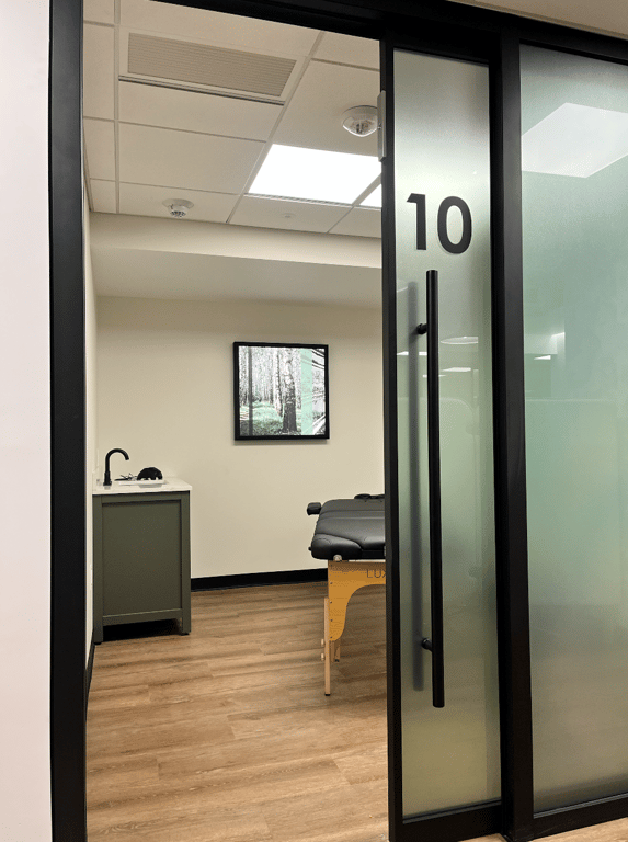 An interior shot of Private On-demand Therapy/Practice Room