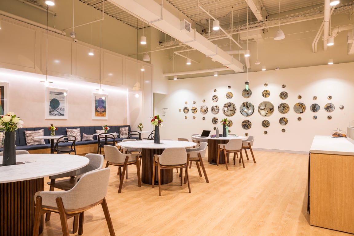 An interior shot of Industrious - Boston - Legacy Place