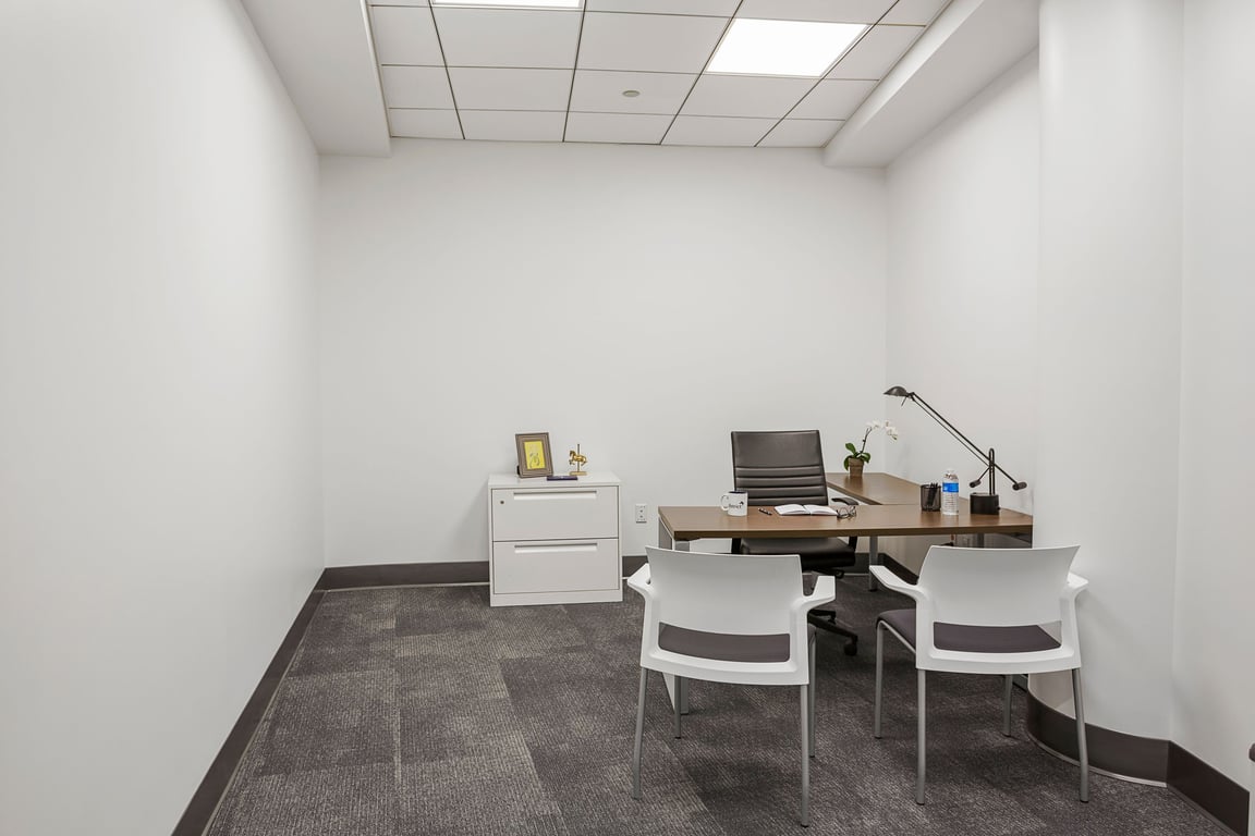 An interior shot of 3 Person Private Interior Office