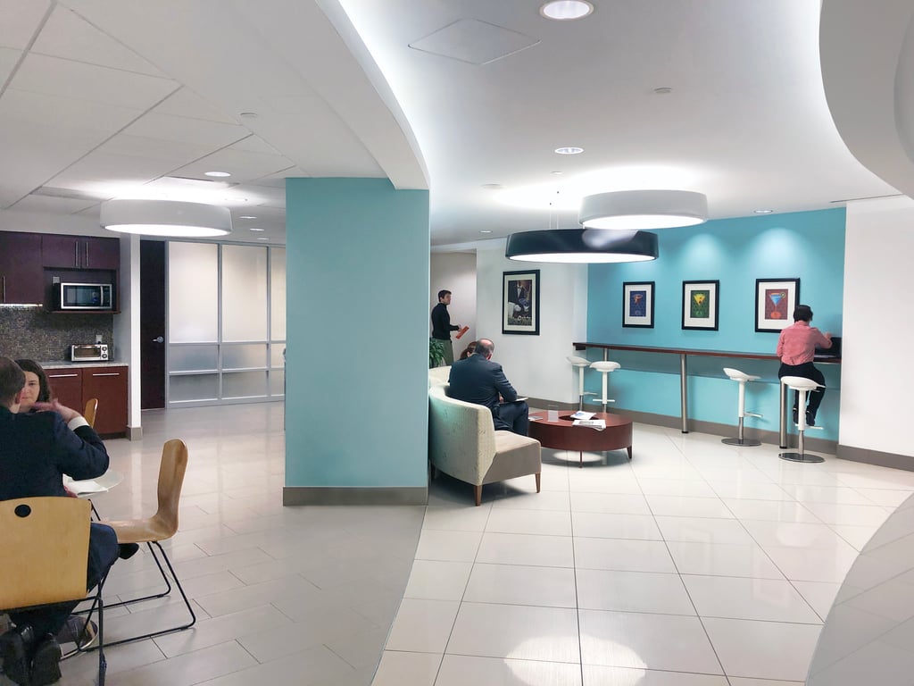 An interior shot of Metro Member Lounge