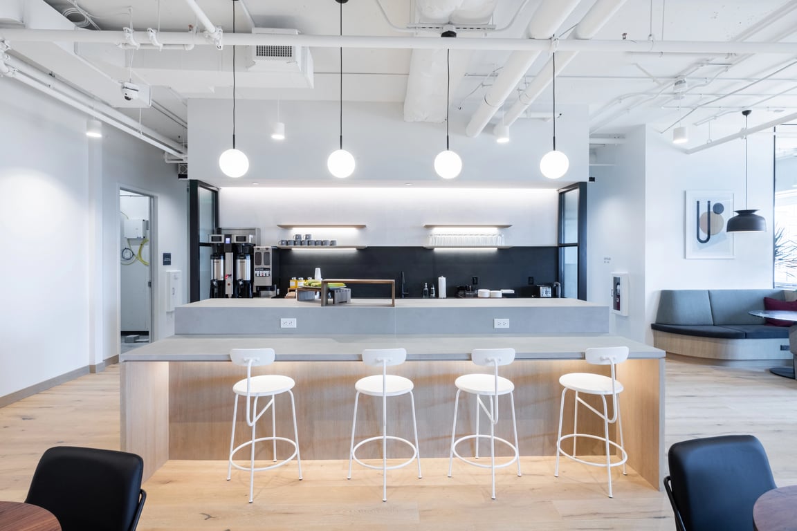 An interior shot of Industrious - Pike & Rose