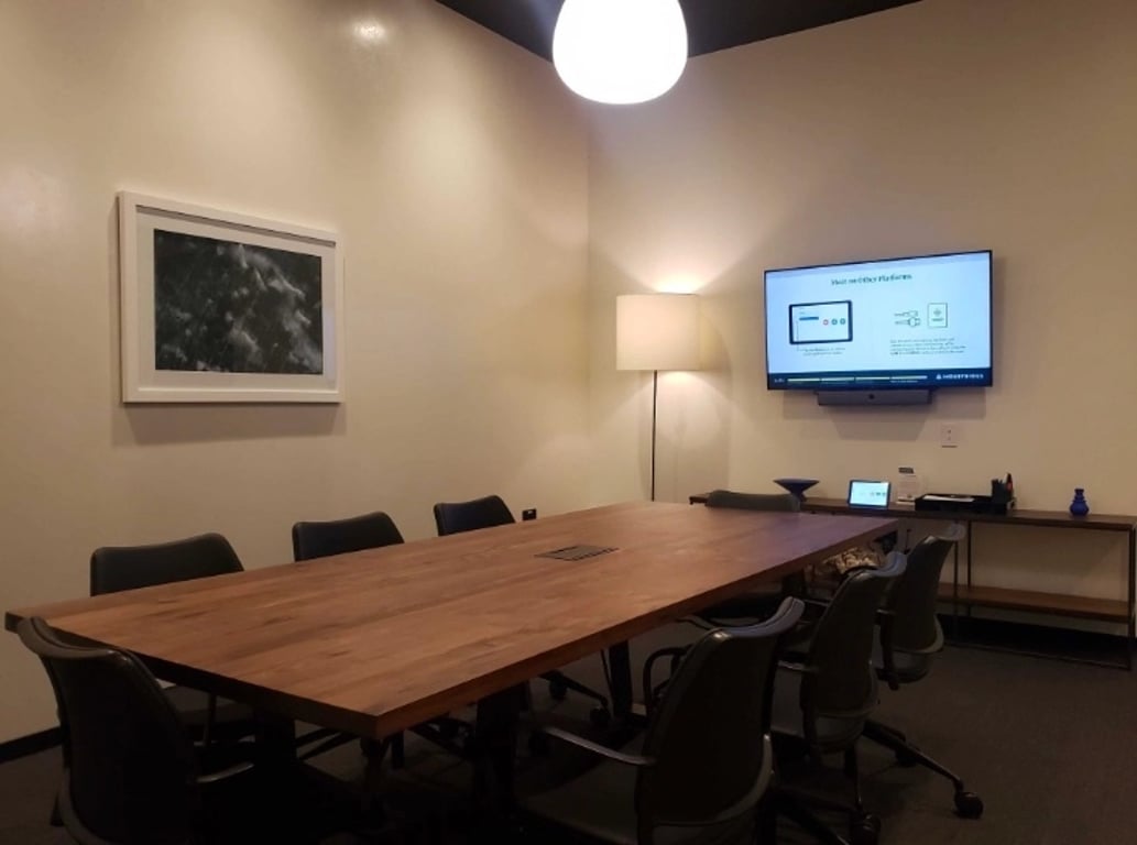 An interior shot of Conf Room F