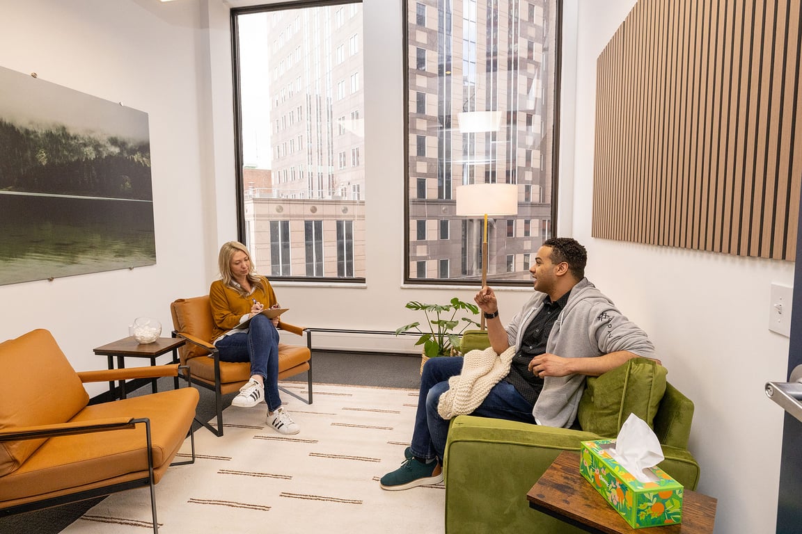 An interior shot of Therapy Room