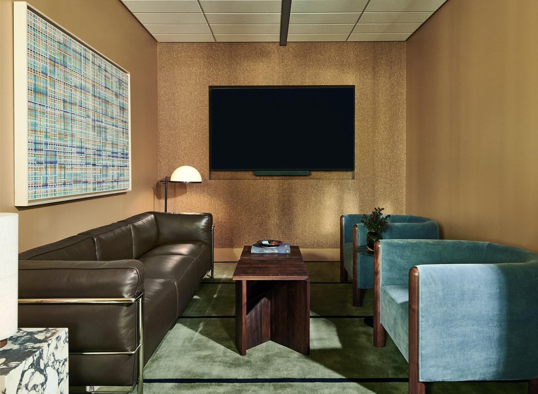 An interior shot of B