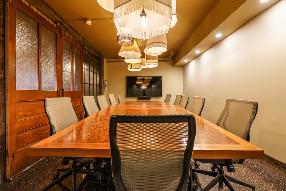 An interior shot of Large Boardroom