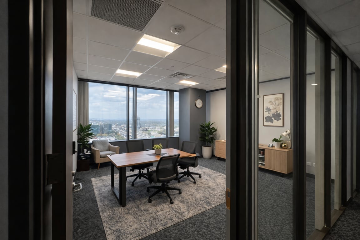 An interior shot of 1 to 5 Person Private Office