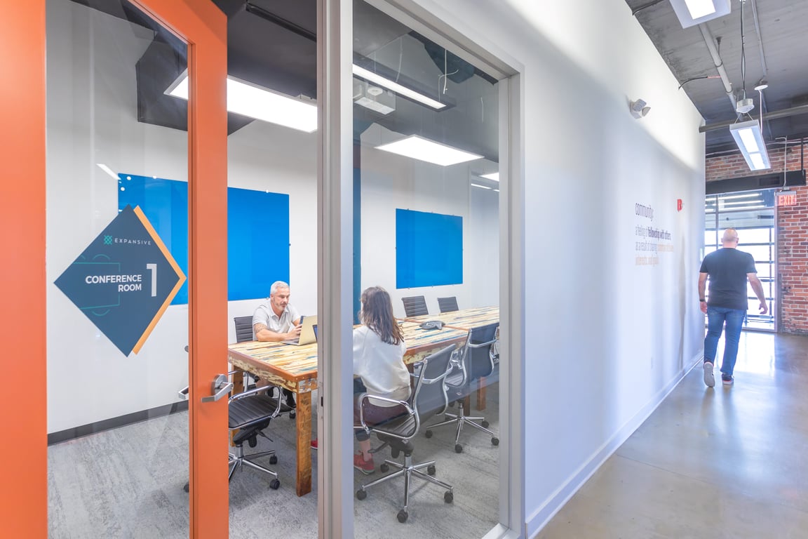 An interior shot of Conference Room 1
