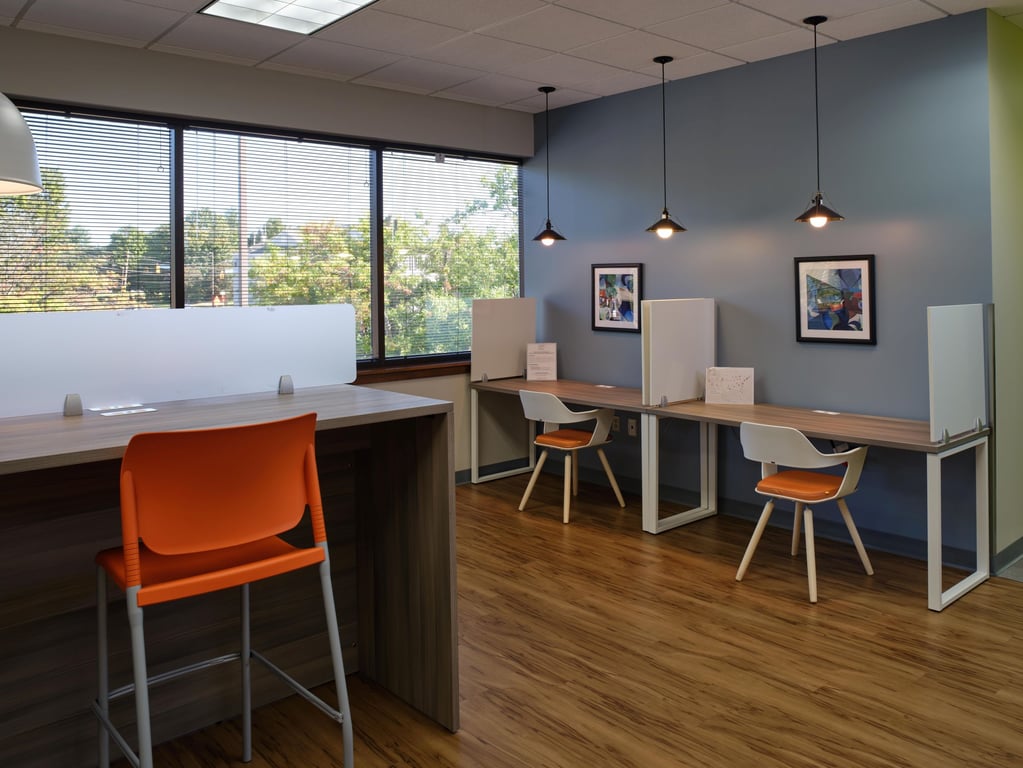 An interior shot of Office Evolution - Greensboro