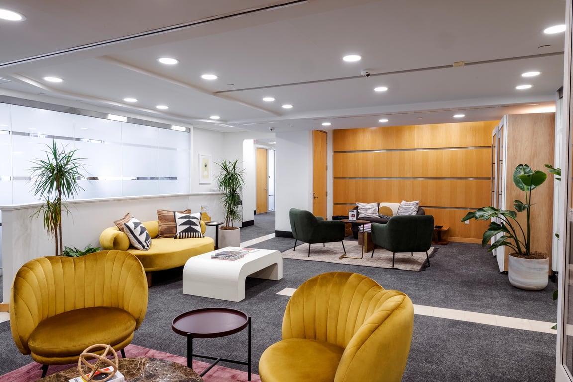 An interior shot of Industrious - Post Office Square