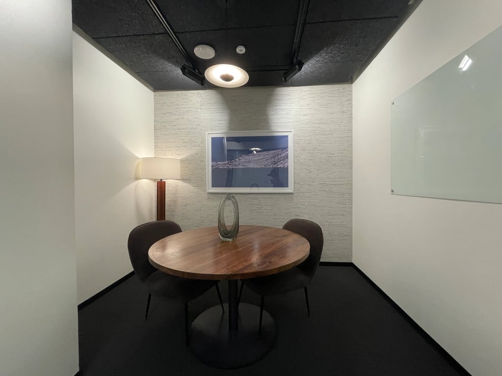 An interior shot of Huddle F - Keycard Restricted