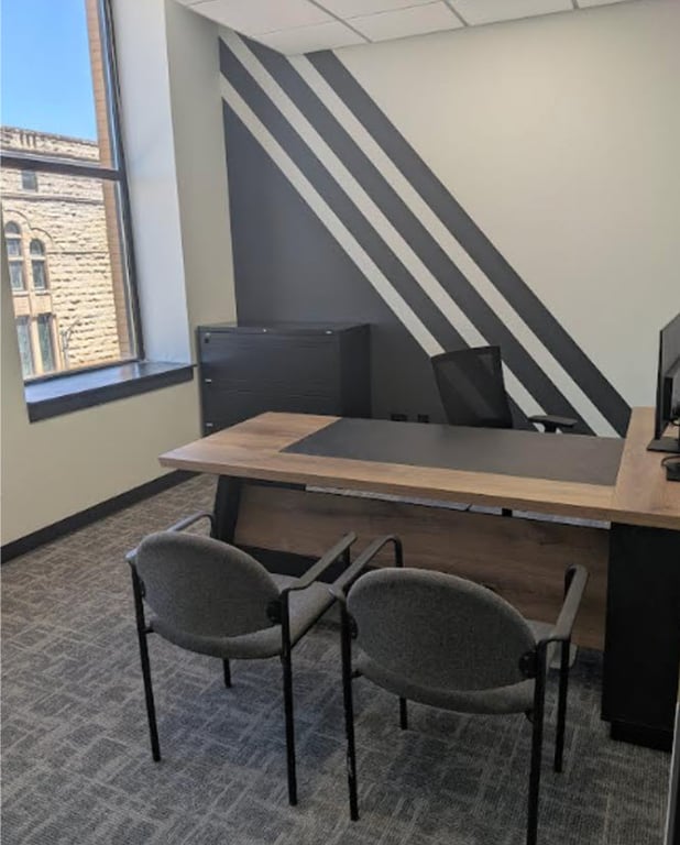 An interior shot of Grundy Office