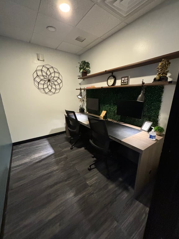 An interior shot of Meeting Room for 2 (Zoom Room 1)