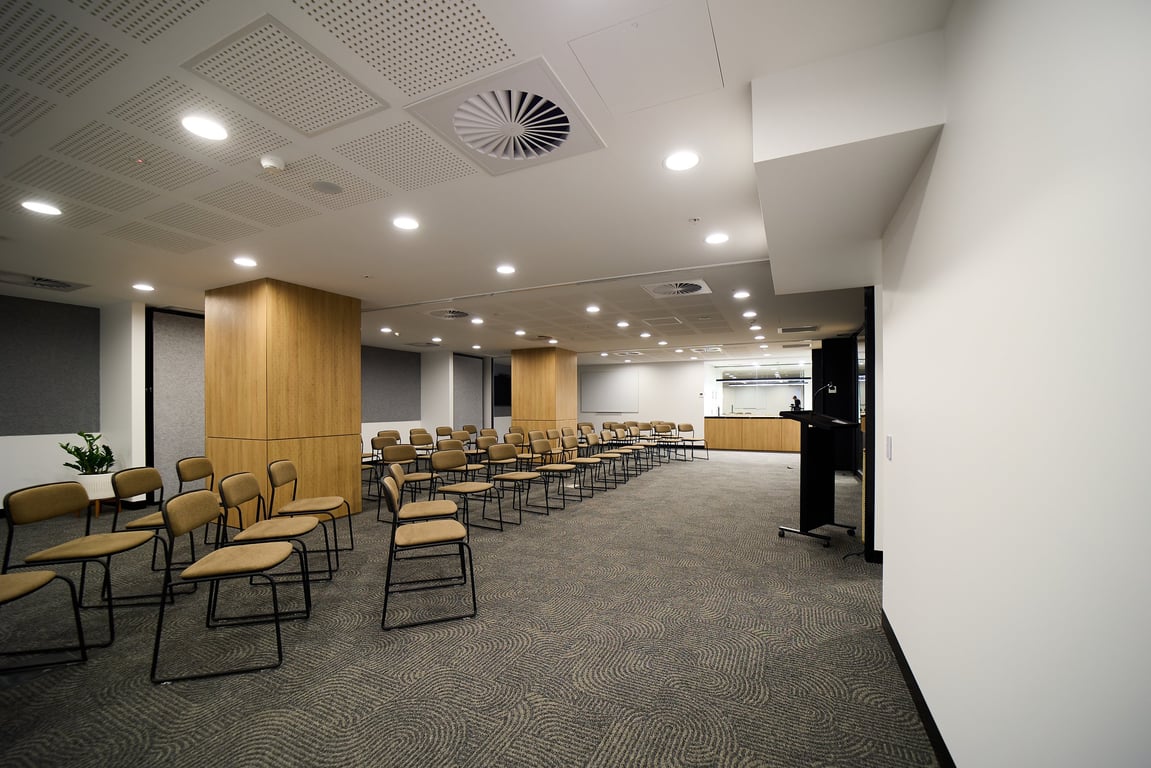 An interior shot of Event Space