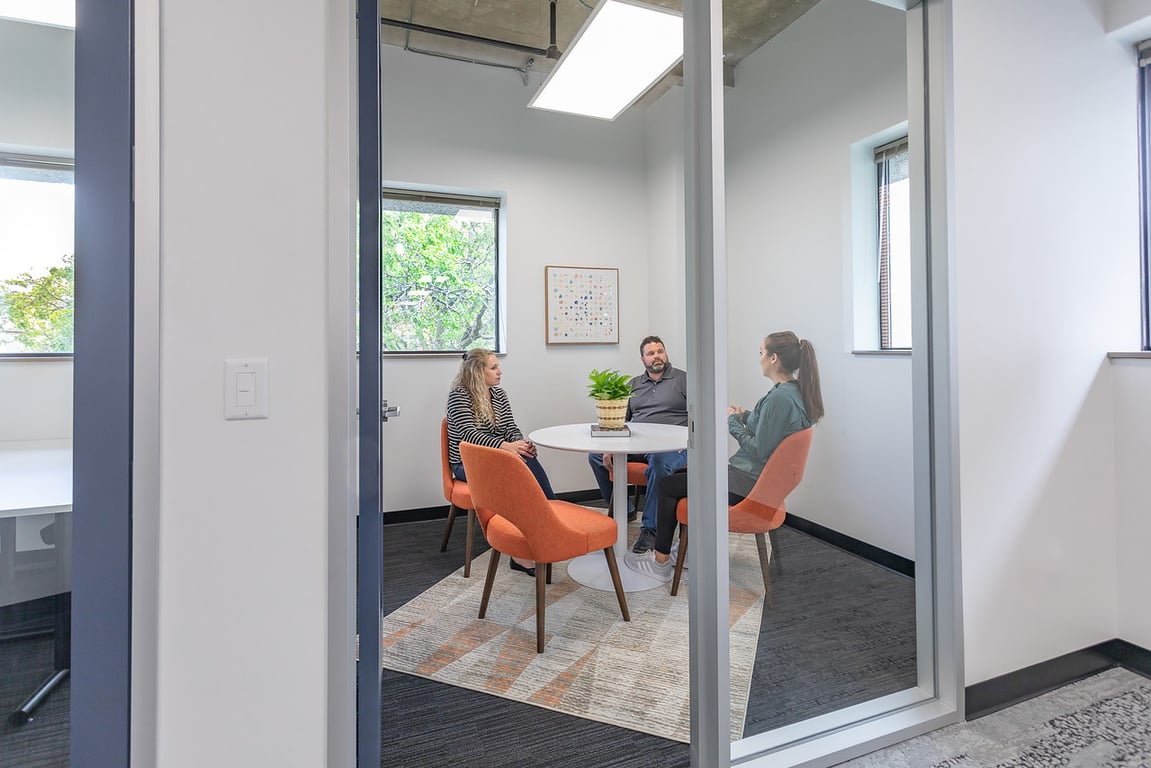 An interior shot of Huddle Room
