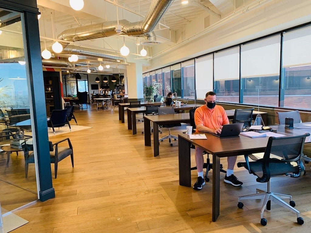 An interior shot of Village Workspaces