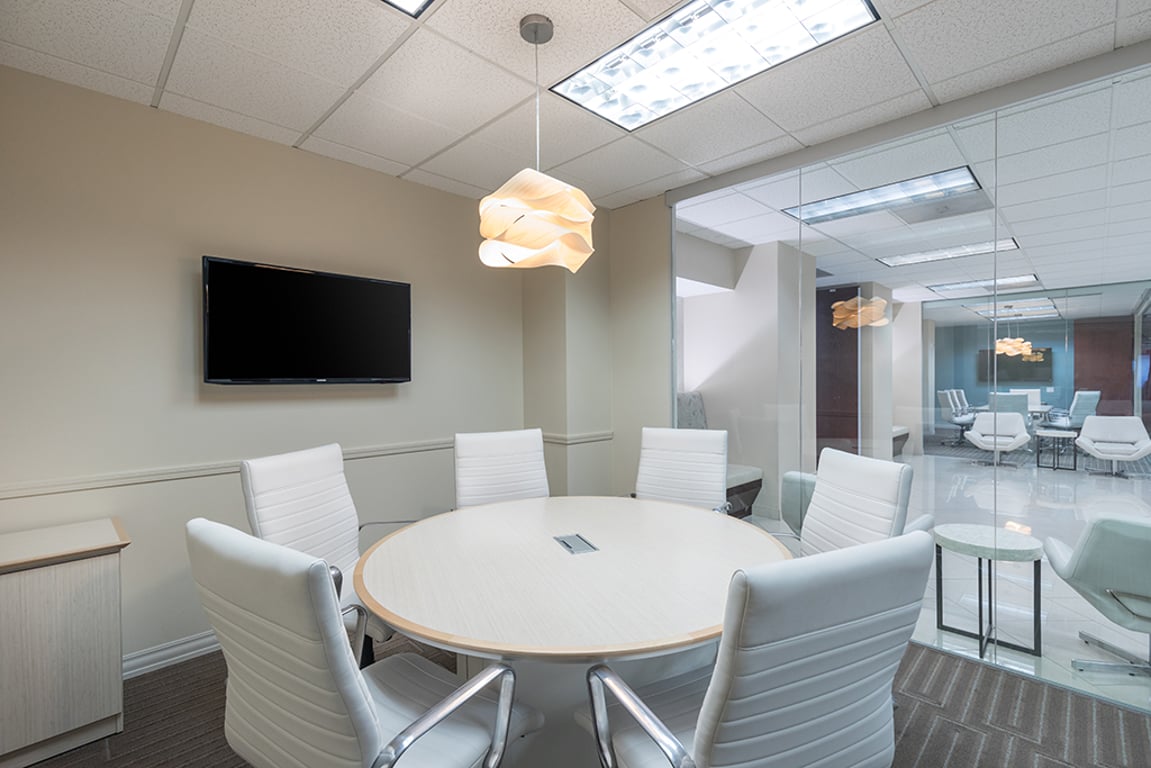 An interior shot of 6 Person Meeting Room - Medium