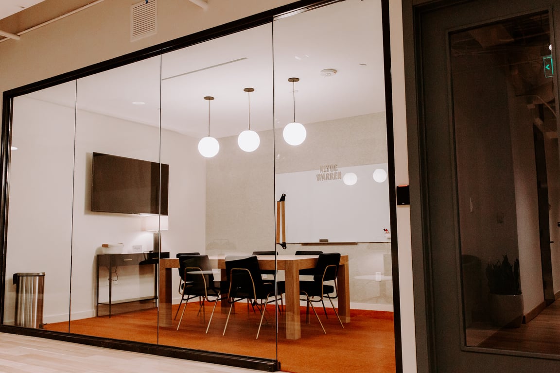 An interior shot of Klyde Warren Conference Room