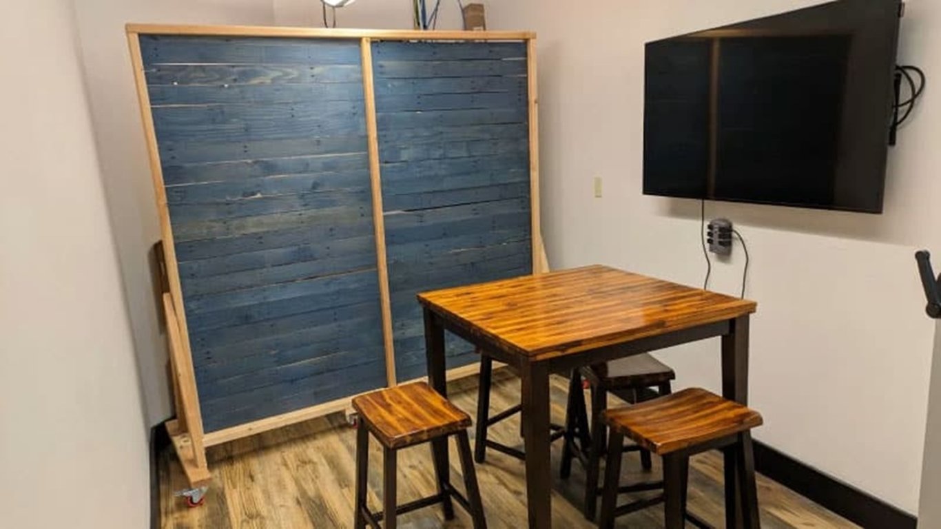 An interior shot of Tack Room