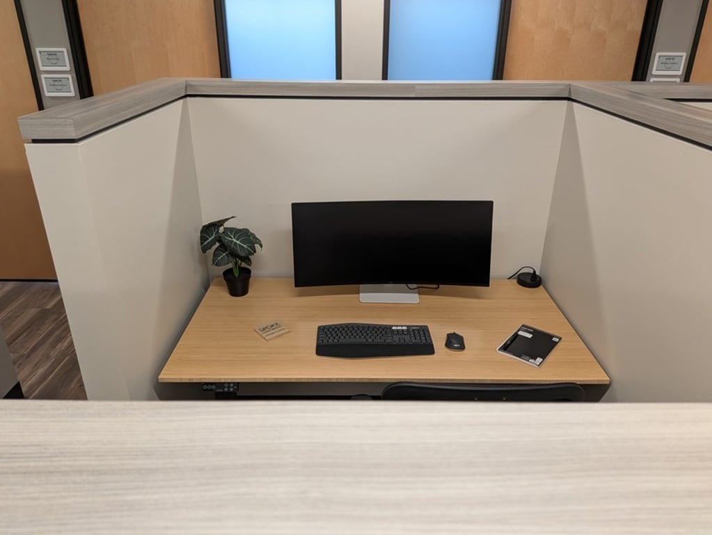 An interior shot of Hot-Desk 204