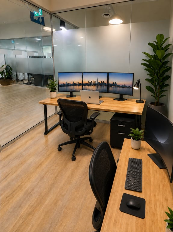 An interior shot of 2-Person Office