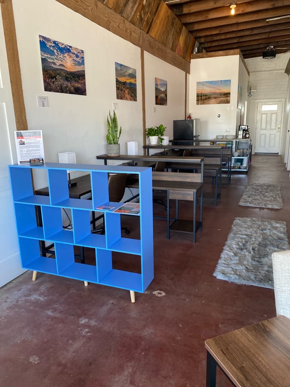 An interior shot of Open L-Shaped Desk (Workstation 1)