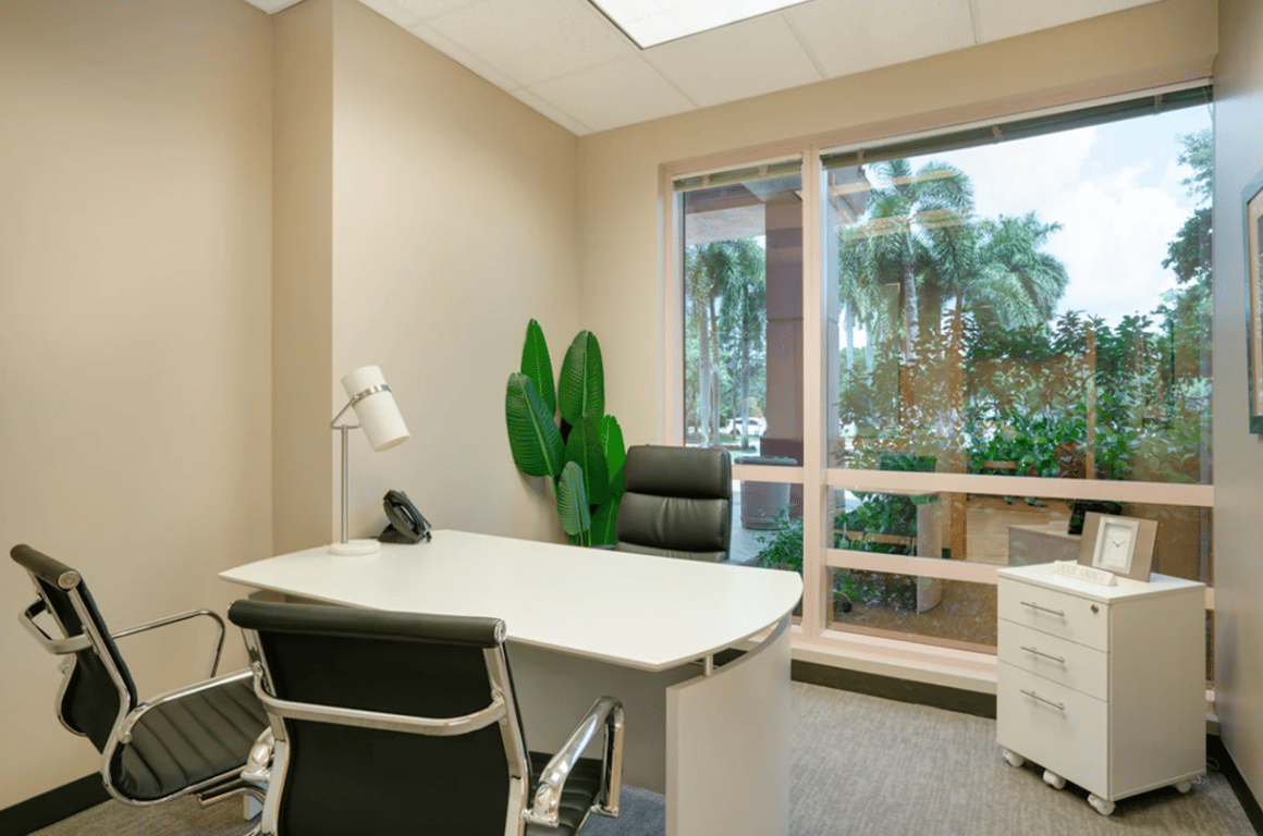 An interior shot of Guest Office