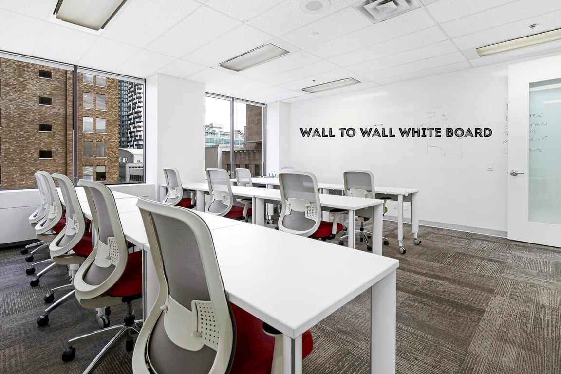 An interior shot of #25 Training/Meeting/Classroom