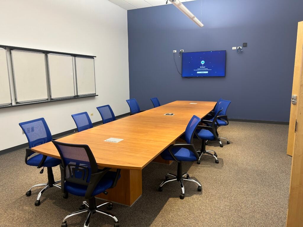An interior shot of Boardroom