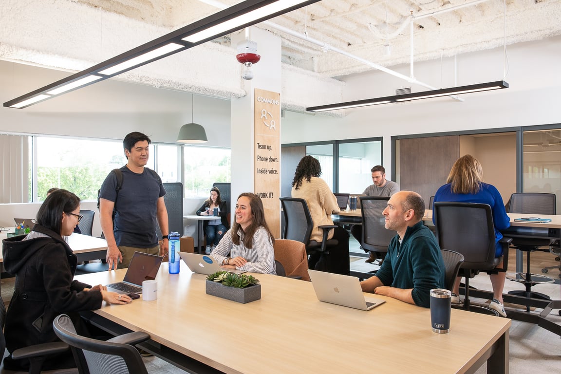 An interior shot of Workbar Quincy