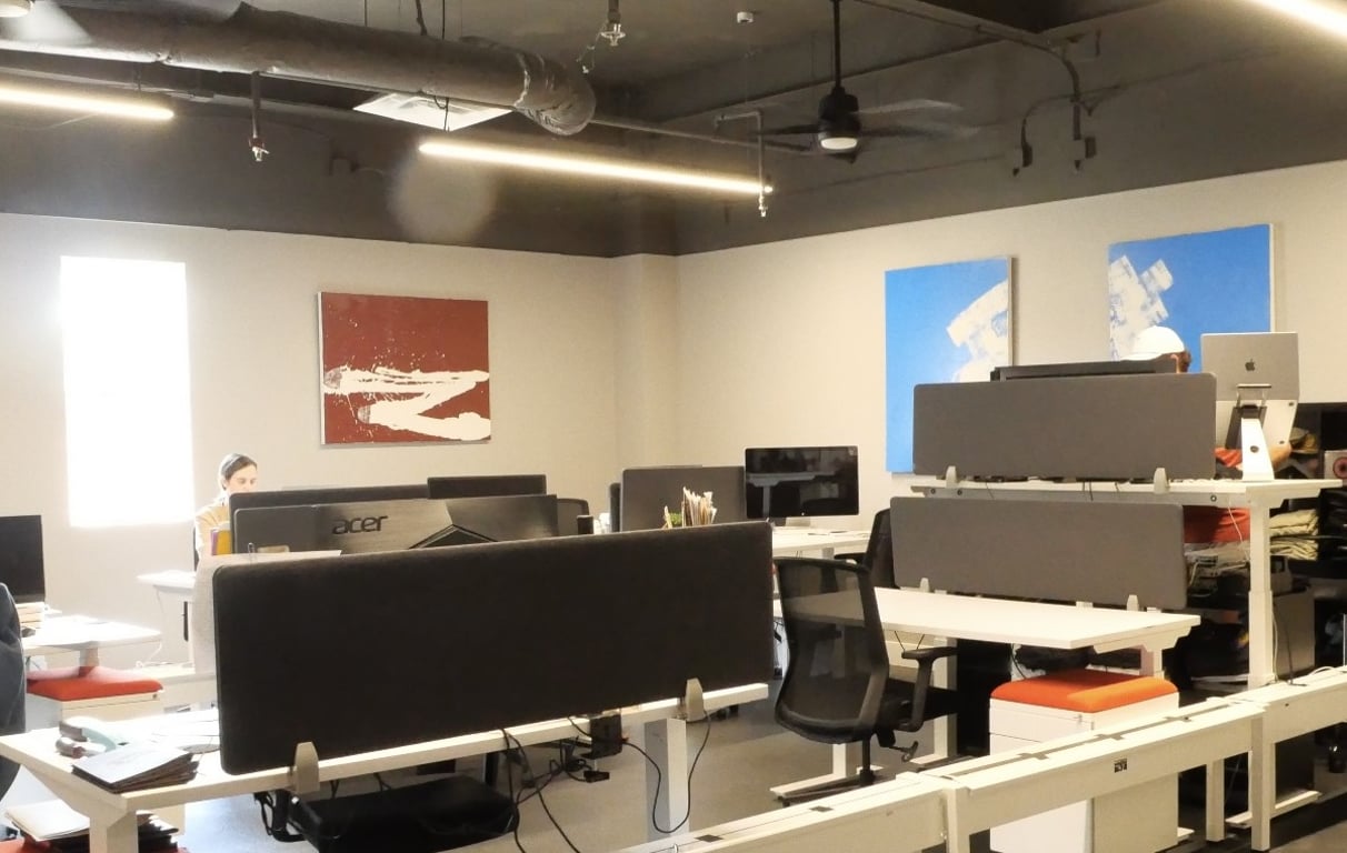 An interior shot of HUB Workspace