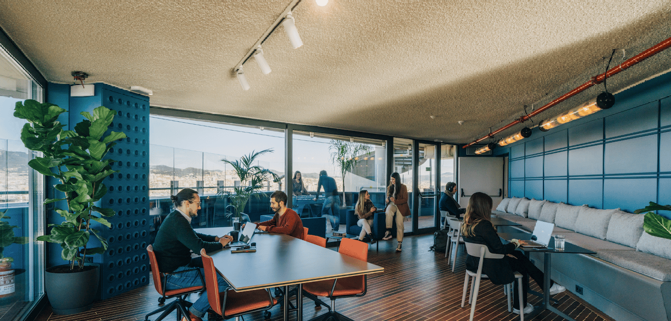 An interior shot of Cloudworks - Drassanes