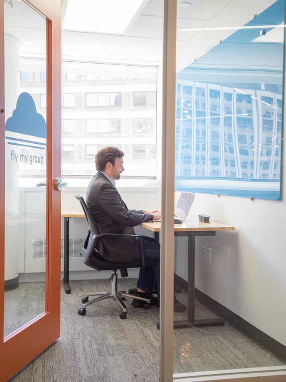 An interior shot of Private Day Office