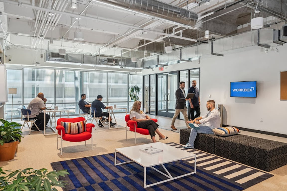 An interior shot of Workbox - Victory Park