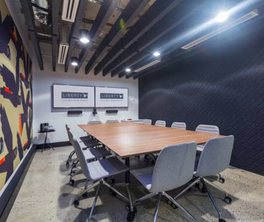 An interior shot of Red-Tail Boardroom