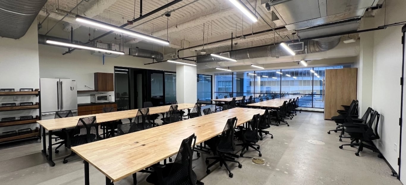 An interior shot of Suite B