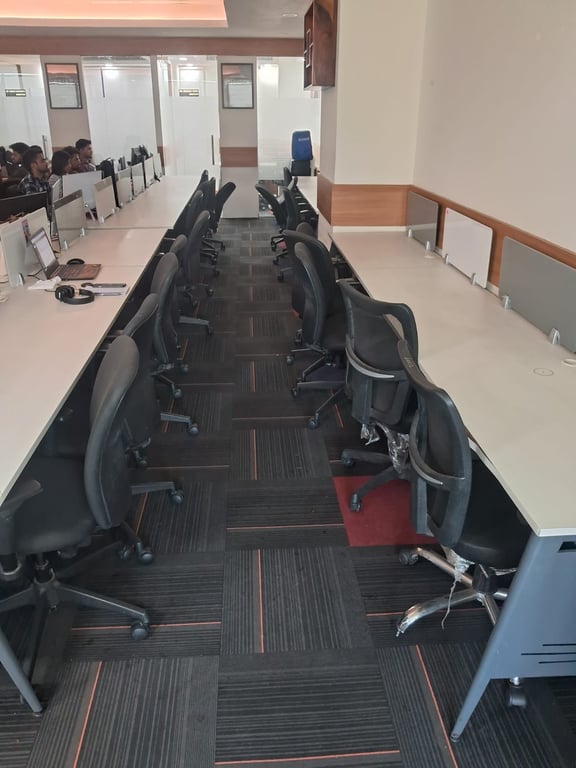 An interior shot of Dedicated desks