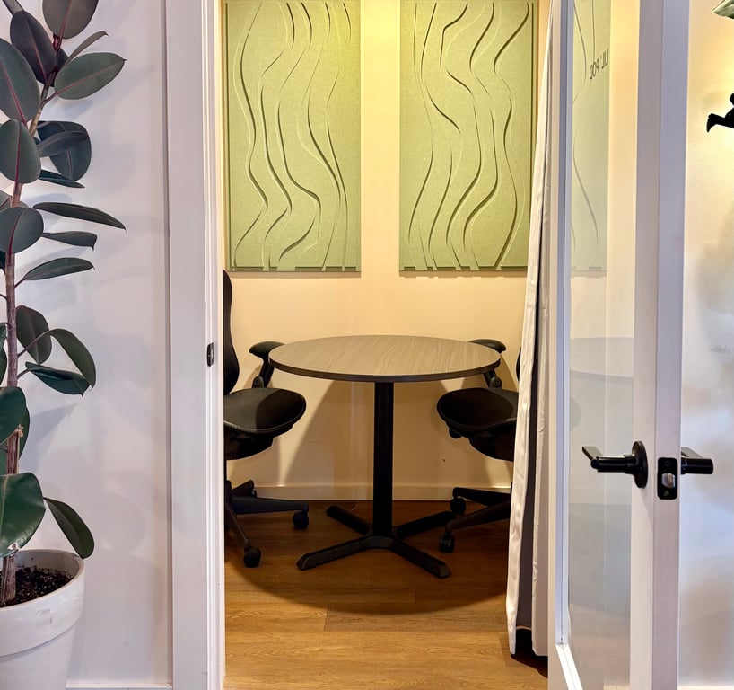 An interior shot of Lil' Pod
