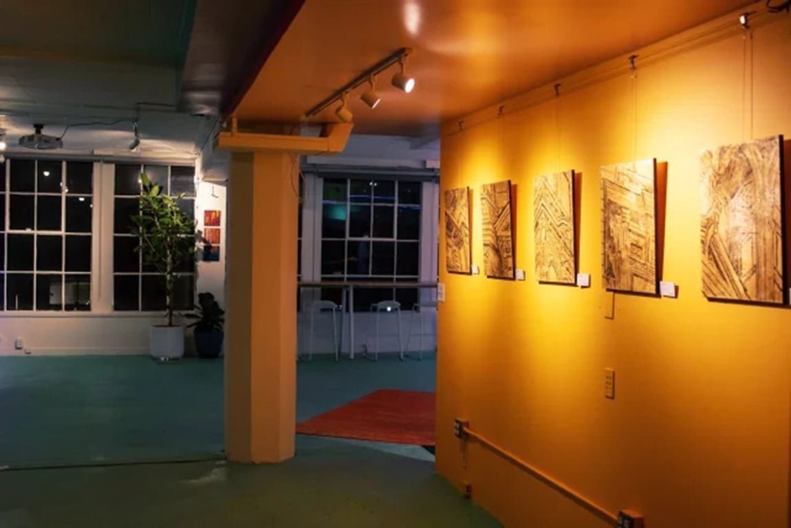 An interior shot of Decentered Studio