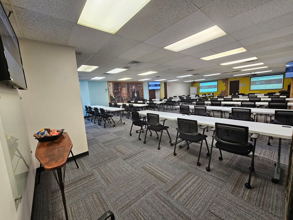 An interior shot of Room 107