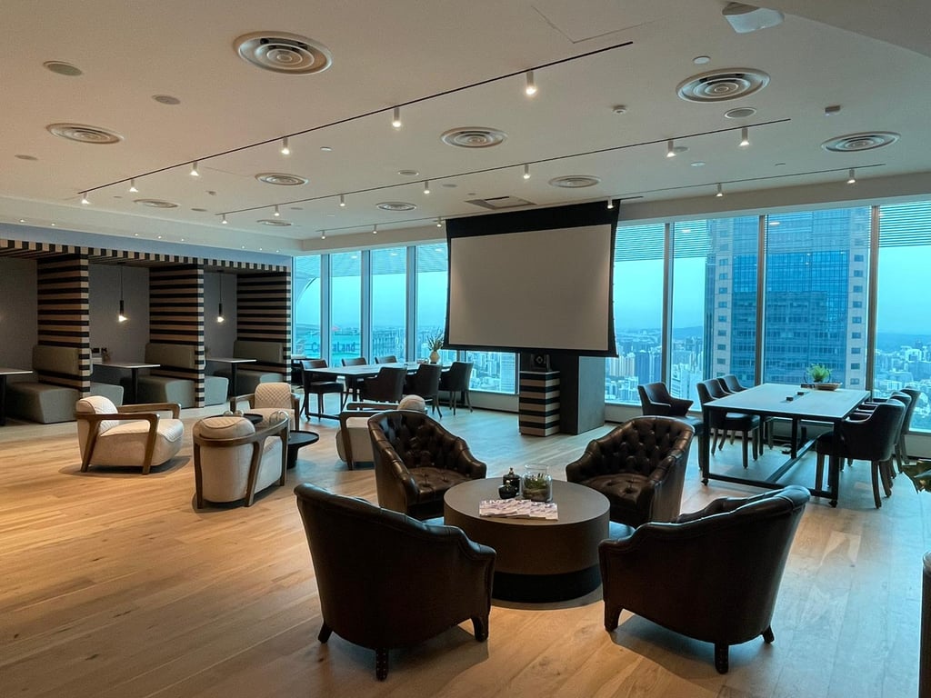 An interior shot of The Executive Centre - One Raffles Quay