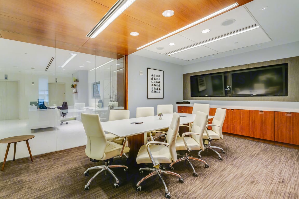 An interior shot of Yale Conference Room