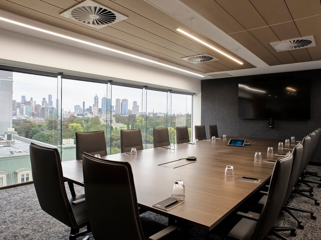 An interior shot of Boardroom