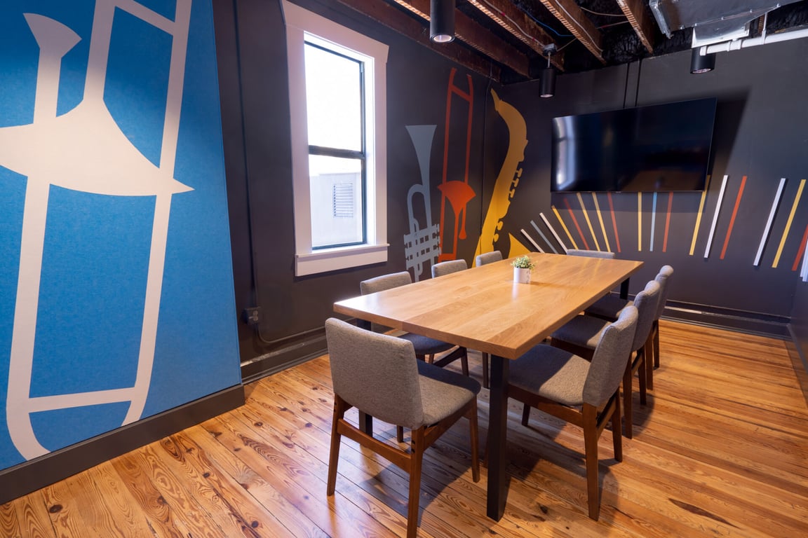 An interior shot of Manhattan Room