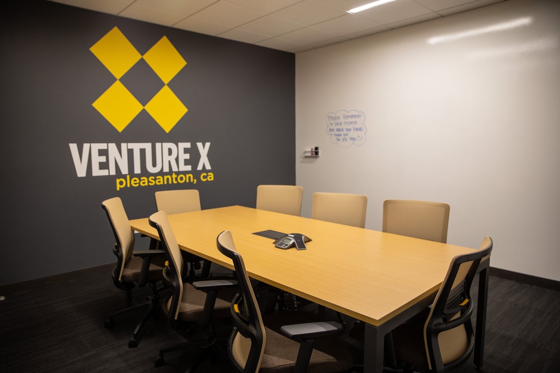 An interior shot of 8 Person Conference Room