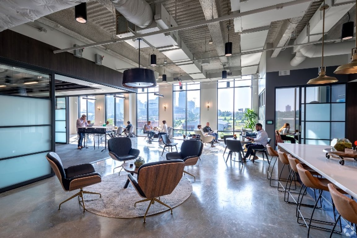 An interior shot of Venture X - Charlotte - The Refinery