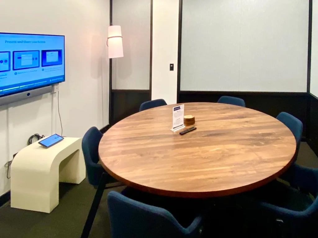 An interior shot of Conf Room A