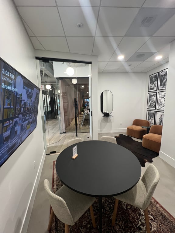 An interior shot of Green Room