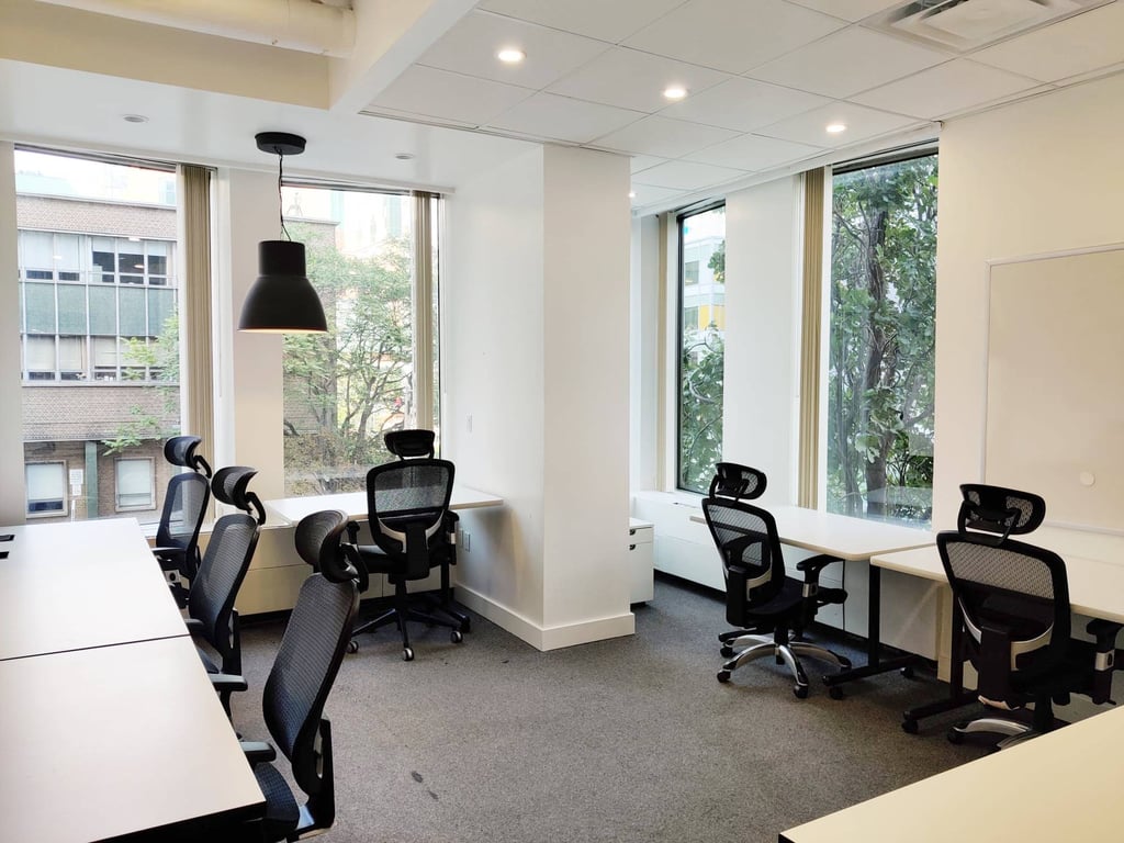 An interior shot of 6 Seater Private Office Room