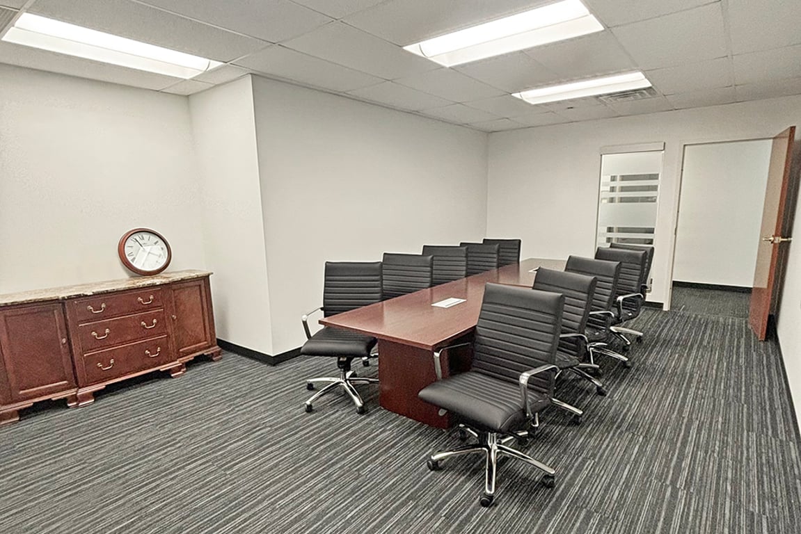 An interior shot of 10 Person Meeting Room